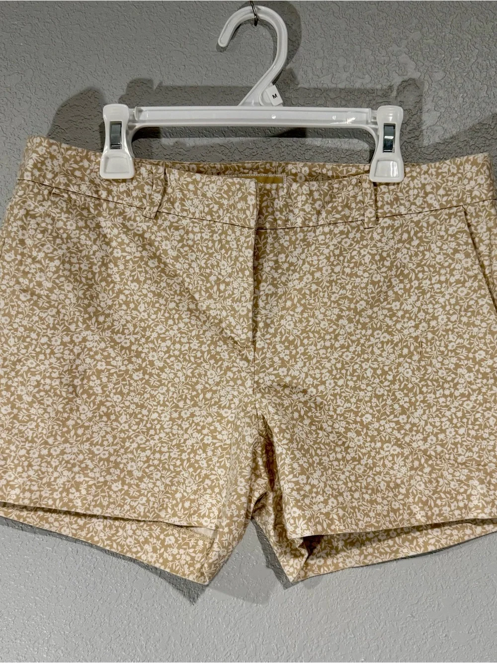 Michael Kors Beige Floral Print Shorts